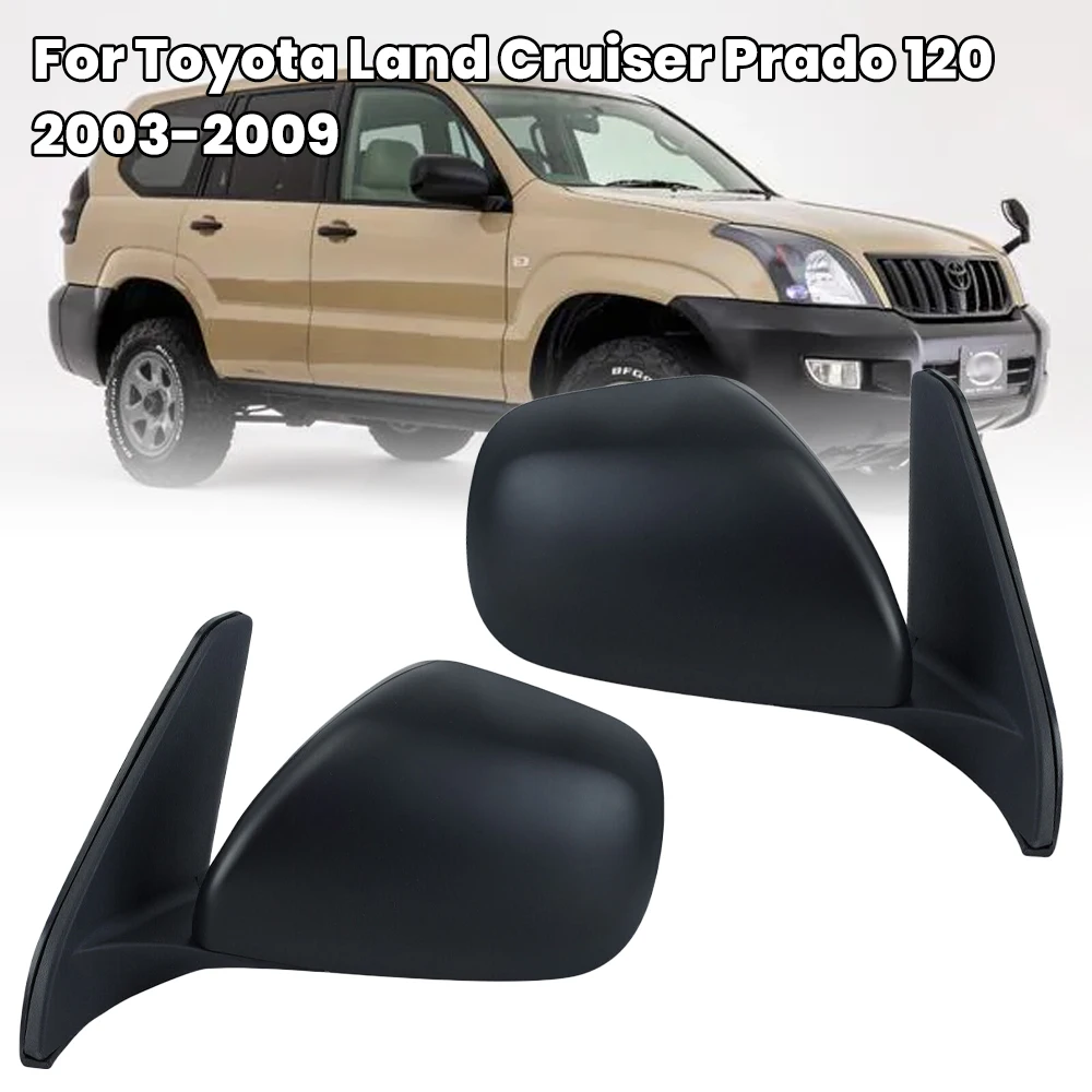 Rear View Car Parts Door Side Mirror Assembly For Toyota Land Cruiser Prado 120 2002-2010 Door Side Mirror Car Accessories