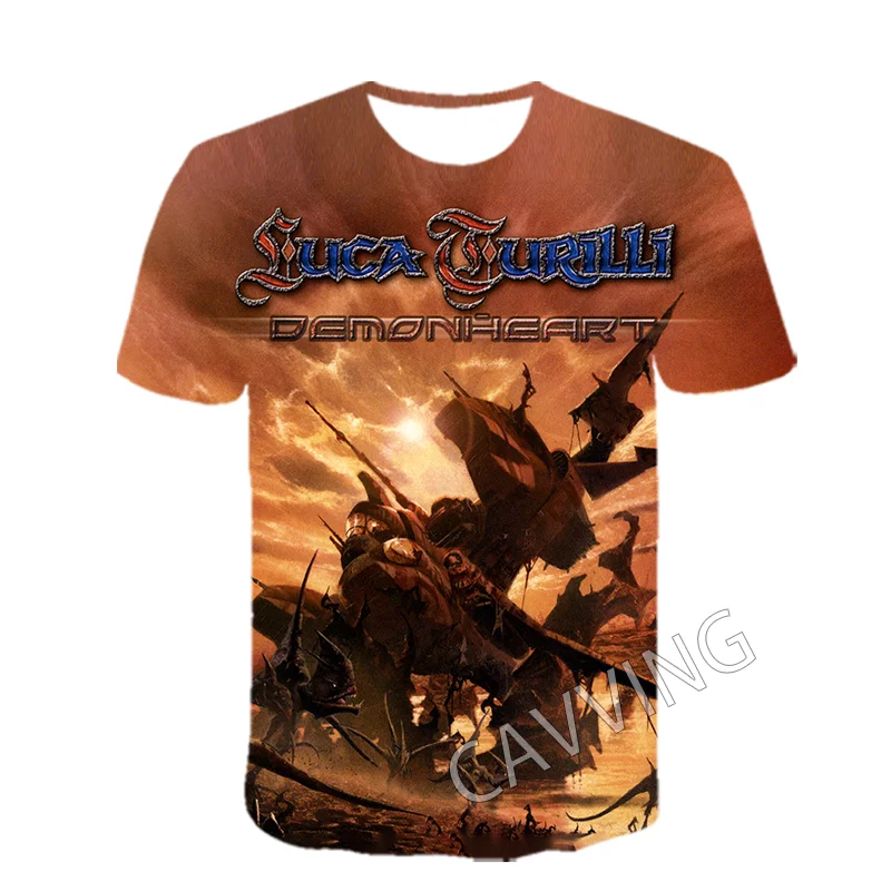 New Fashion Women/Men's 3D Print  Luca Turilli  Casual T-shirts  Metal Music Tshirts Harajuku Styles Tops Clothing