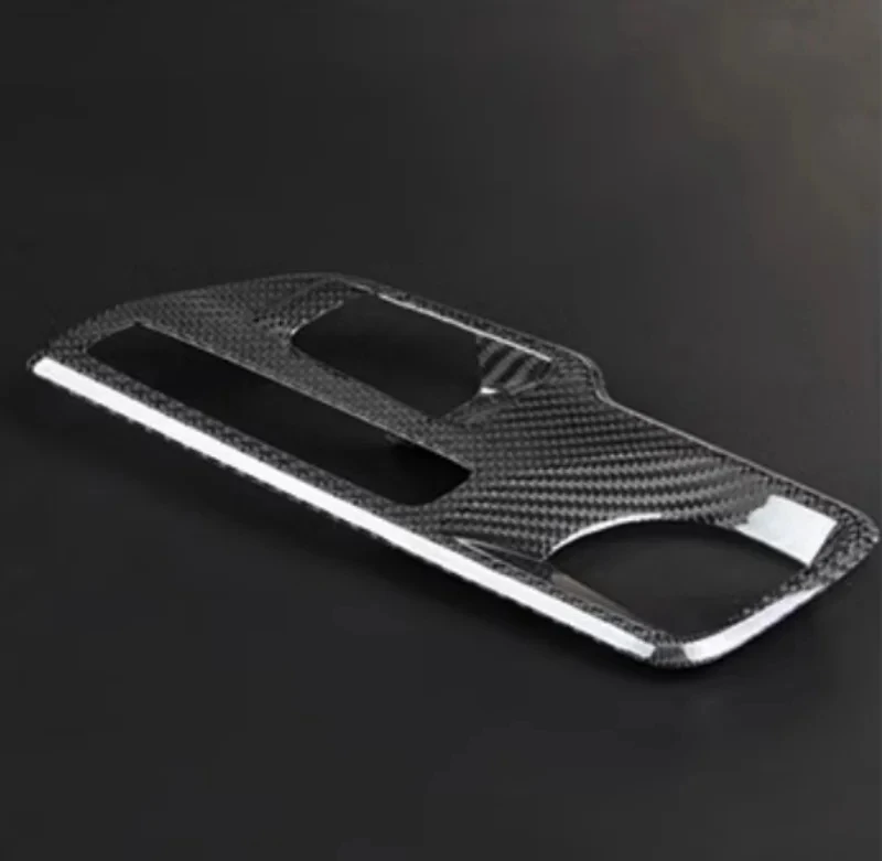 Real Carbon Fiber Shift Panel Suitable for Toyota Supra A90 MK5 GR 2019 - 2024 Modification Car Gear Panel Interior Trims Parts