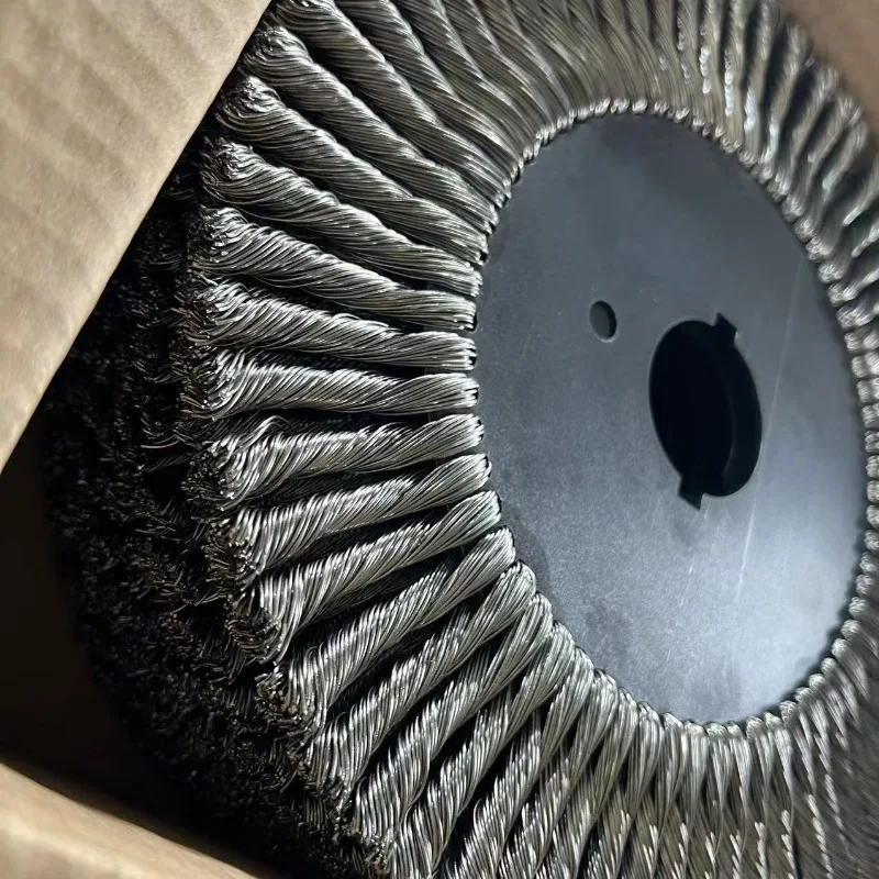 Twist brush polishing and grinding twisting wheel rust removal brush oversized wire diameter steel brush