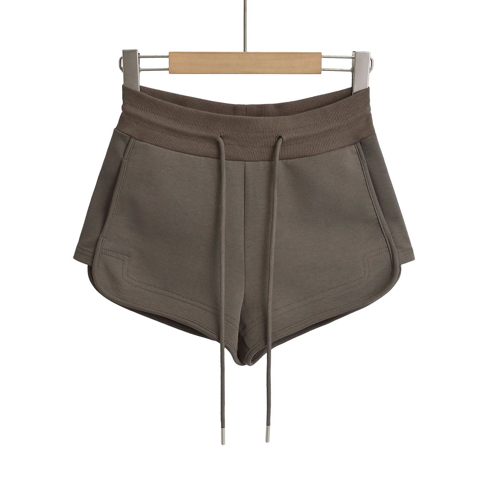 Short taille basse pour femme, mode coréenne, vêtements d'été, mini short noir, micro short en tricot avec tranche de proximité, 2024