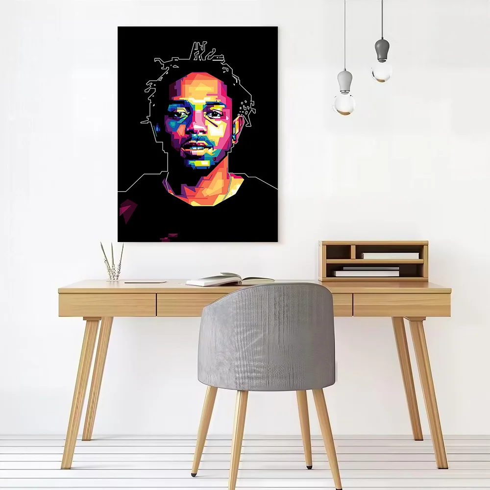 Kendrick Lamar Pop Art Canvas Wall Art Poster Custom Wall Paintings Personalized Photo Printing for Decor Living Room Decoration