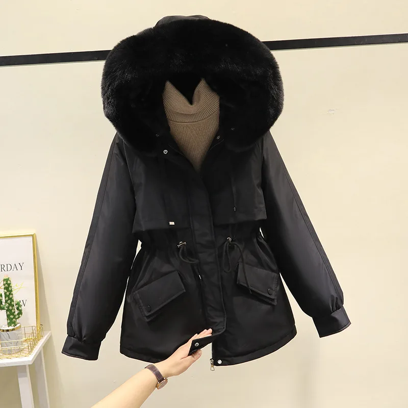Women's Winter Wear 2025 New Cotton Jacket with Thickened Plush Down Coat