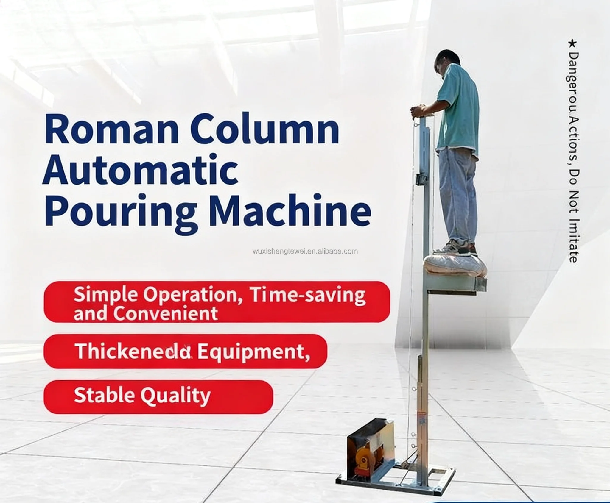 Durable Steel Structure Roman Column Lift with Long Service Life