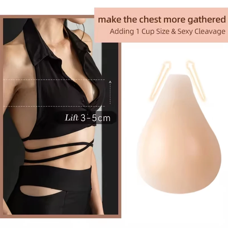 Zelfklevende Push-Up Siliconen Strapless Backless Bh Onzichtbare Plakkerige Bh Lift Tepel Cover Up Borstpasteitjes Ondergoed Accessoires