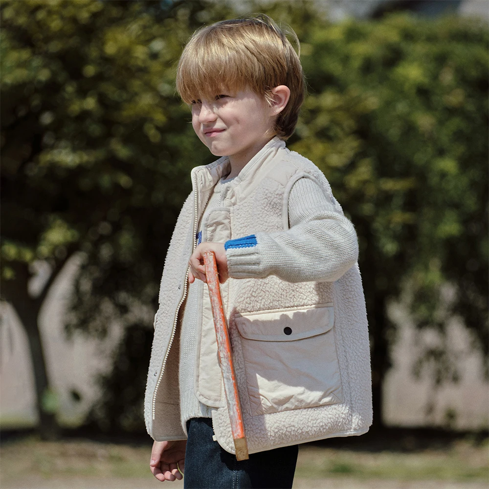 Dave Bella Children Polar Fleece Vest Tank for Autumn Winter Warm Boys Outdoor Coat Kids Casual Outwear Vest Top DK4254944