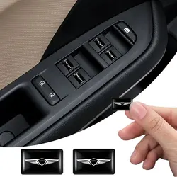 10Pcs Car 3D Epoxy Resin Emblem Interior Stickers Auto Accessories For Genesis G80 GV70 GV80 GV60 G70 Essentia Neolun G90 GV90 X