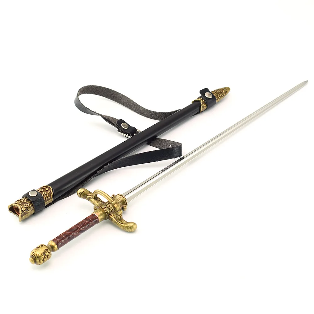 30 centimetri Film TV Periferica Ago Da Cucire Cavaliere Medievale Arma Spade Spada di Metallo Lama Uncut Arma Modello Artigianato Regali Giocattoli Ragazzo