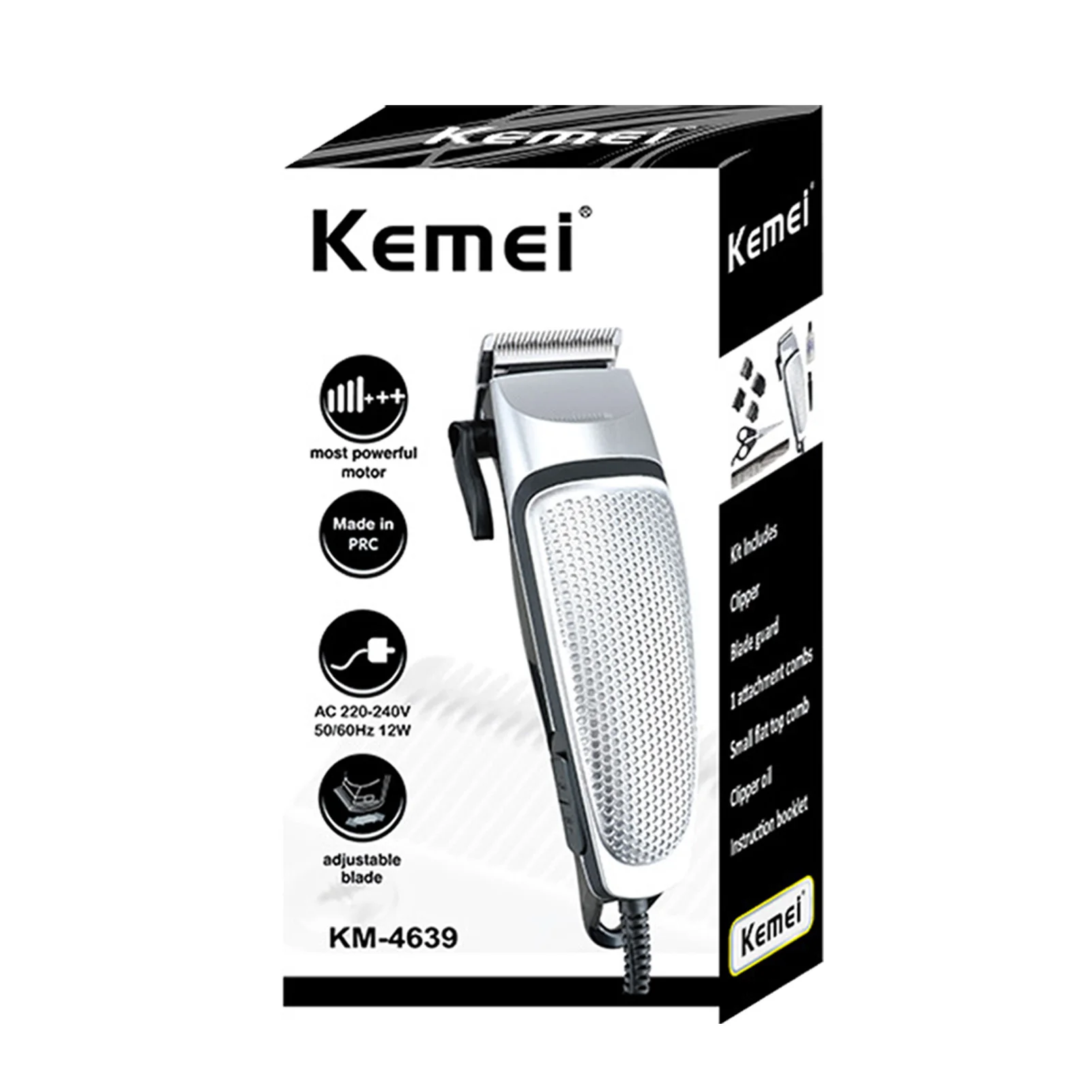 Professional Barber Clippers Push Button Sharp Blade Electric Hair Clipper for Haircut Beard Shaver Barbershop C66