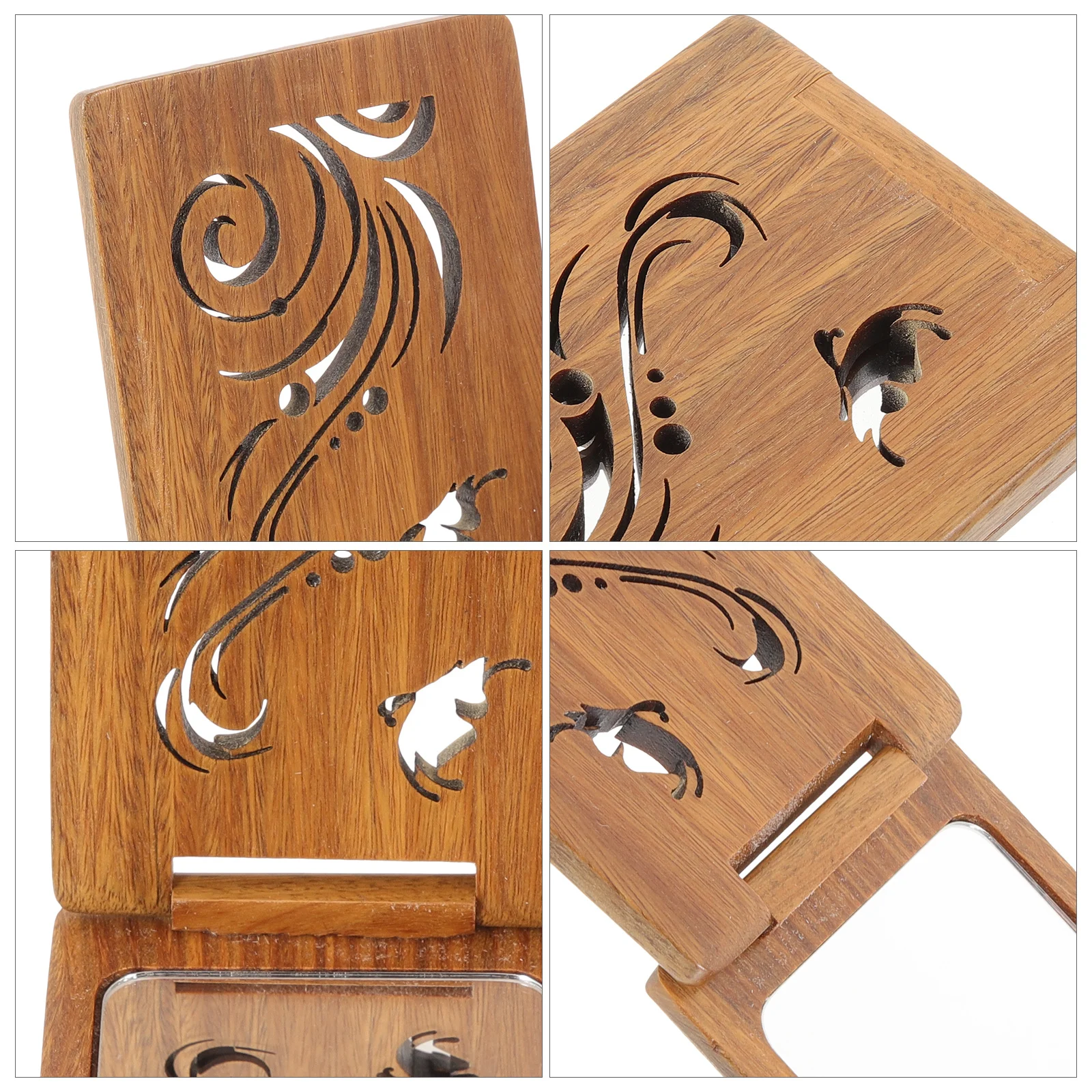 Draagbare make-up compacte opvouwbare reisspiegel voor portemonnee kleine vintage stijl bruid cadeau vrouwen dagelijks kleine spiegelgebruik