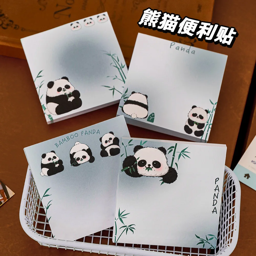 50sheets Cartoon Panda Sticky Notes Students Can Stick High-value Memo Pad  Ins Style Decoration Materials Cute N Times