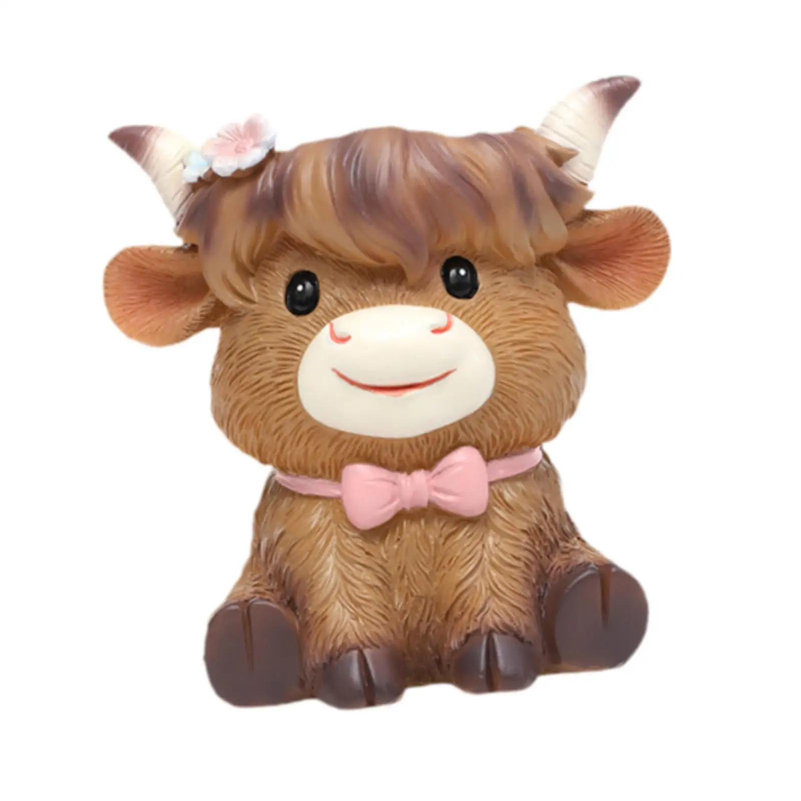 Cute Cow Planter, Cattle Figurine, Cow Shaped Ornament, Home Decor, Versatile Balcony Flower Pot,