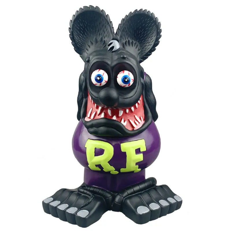 

Rat Fink 33cm Classic Original Vinyl Model Doll Ornament Premium Edition Rf Crazy Mouse Large Statue Gift Toy Collection Figure