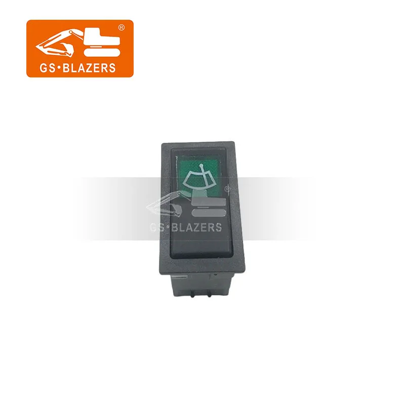 Headlight Wiper Idle Speed High Speed Water Spray Switch For EC140 210B 240B Excavator Parts