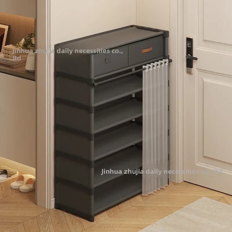 Entryway Multilayer Shoe Storage Cabinet Drawers Space Saving Rental Apartment Shoe Rack Organizer Shoe Cabinet Home Furniture