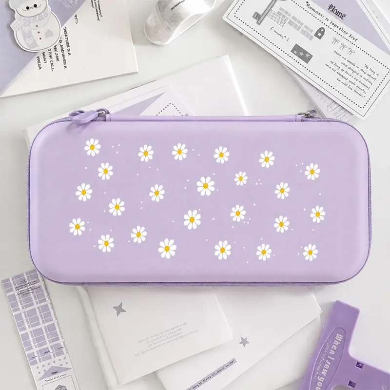 Cute Shockproof Carry Case With Mesh Pockets for Nintendo Switch Lite/OLED Portable Travel Gaming Accessories Storage Bag