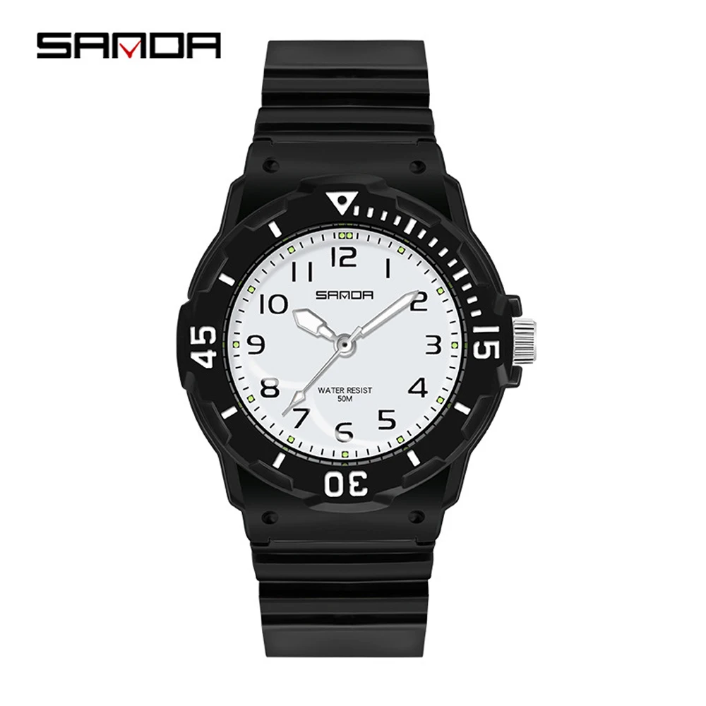 Casual Men\'s Watch Simple Sports Quartz Watches Waterproof Clock Kids Wristwatch Sanda Top Brand Student Gift Relogio Masculino