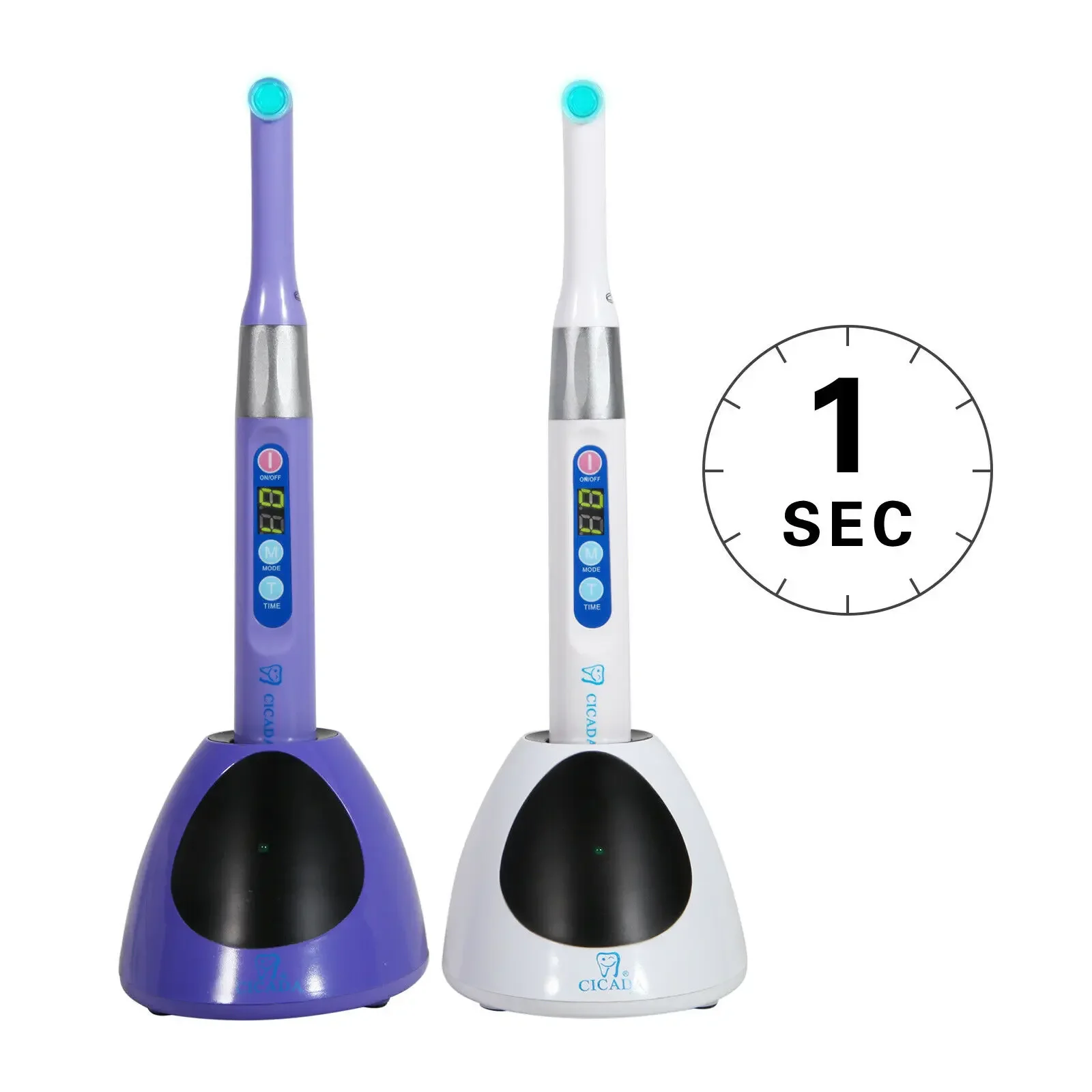 Dental iLED Wireless Cordless LED 360 Degree Rotatable Head Curing Light Lamp 1Sec Cure 2300MW Fit DTE 2 Colors