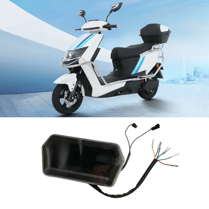 Electric Vehicle Scooter Va Display Motorcycle Instrument ECAR Battery Charge Level Indicator Speedview 72V Meter