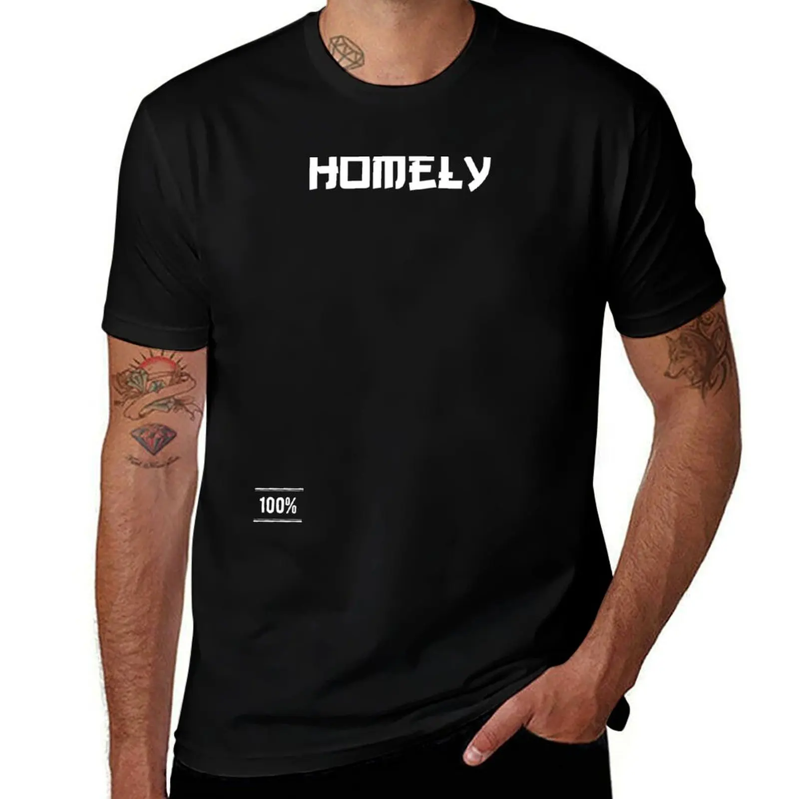 

100% Homely T-Shirt funny t shirts cotton black cotton t-shirt plain for man package t shirts for man pack white T-Shirt