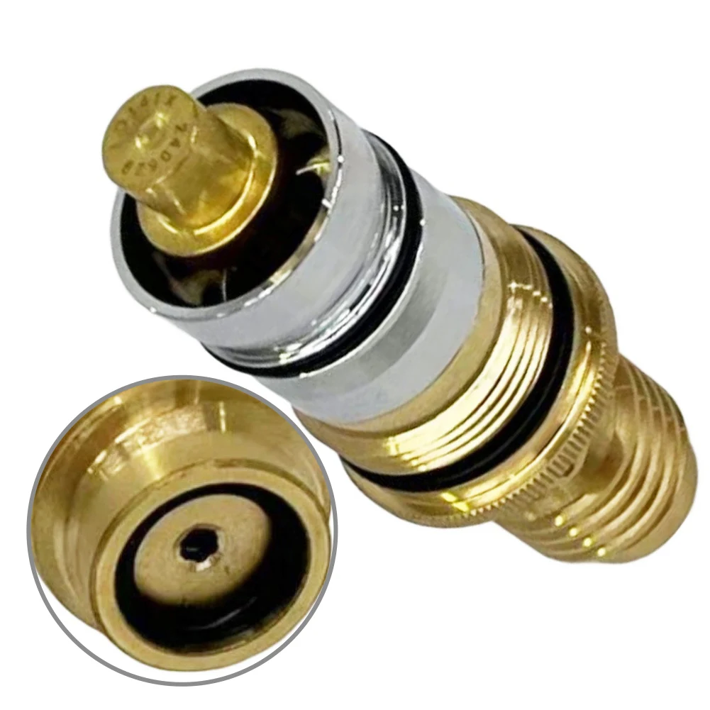 GR-47450000 Brass Thermostatic Cartridge Compatible with 47450000 Plumbing Assemblies for Accurate Temperature Regulation