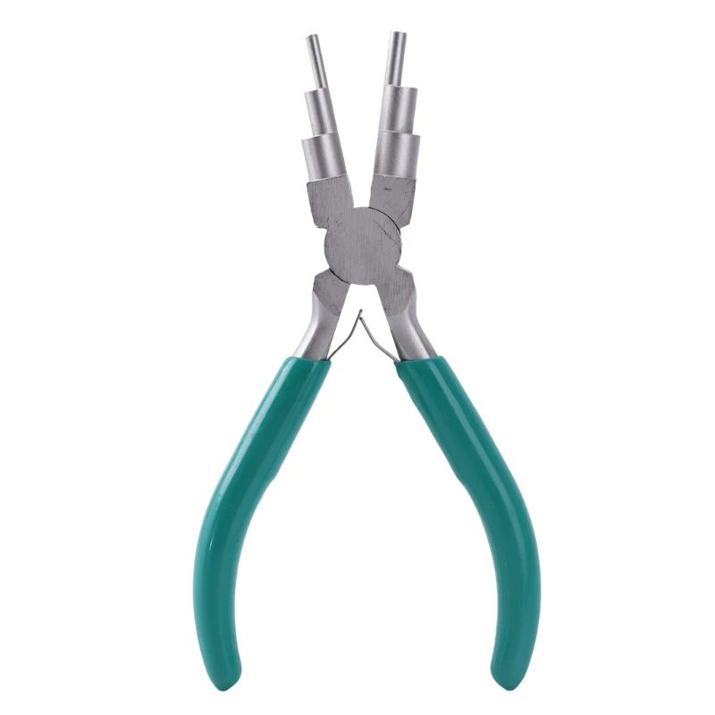 

ipiip 6 in 1 Round Nose Pliers for Wire Wrapping Jewelry Making Wire Bending Pliers Looping Pliers Ergonomic Handle Bail Make