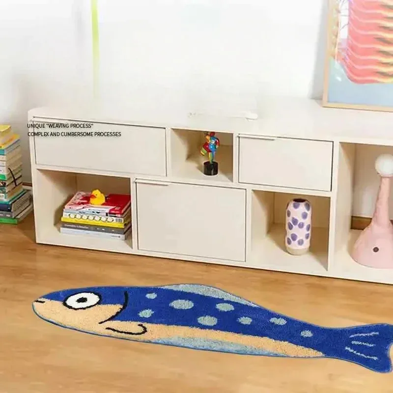 

Коврик VIKAMA в форме соленой рыбы, мягкий и удобный, для спальни, гостиной, дивана, домашнего декора