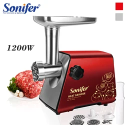 1200W Electric Meat Grinders Stainless Steel Heavy Duty Mincer ​Sausage Stuffer Food Processor Home Appliances Chopper Sonifer