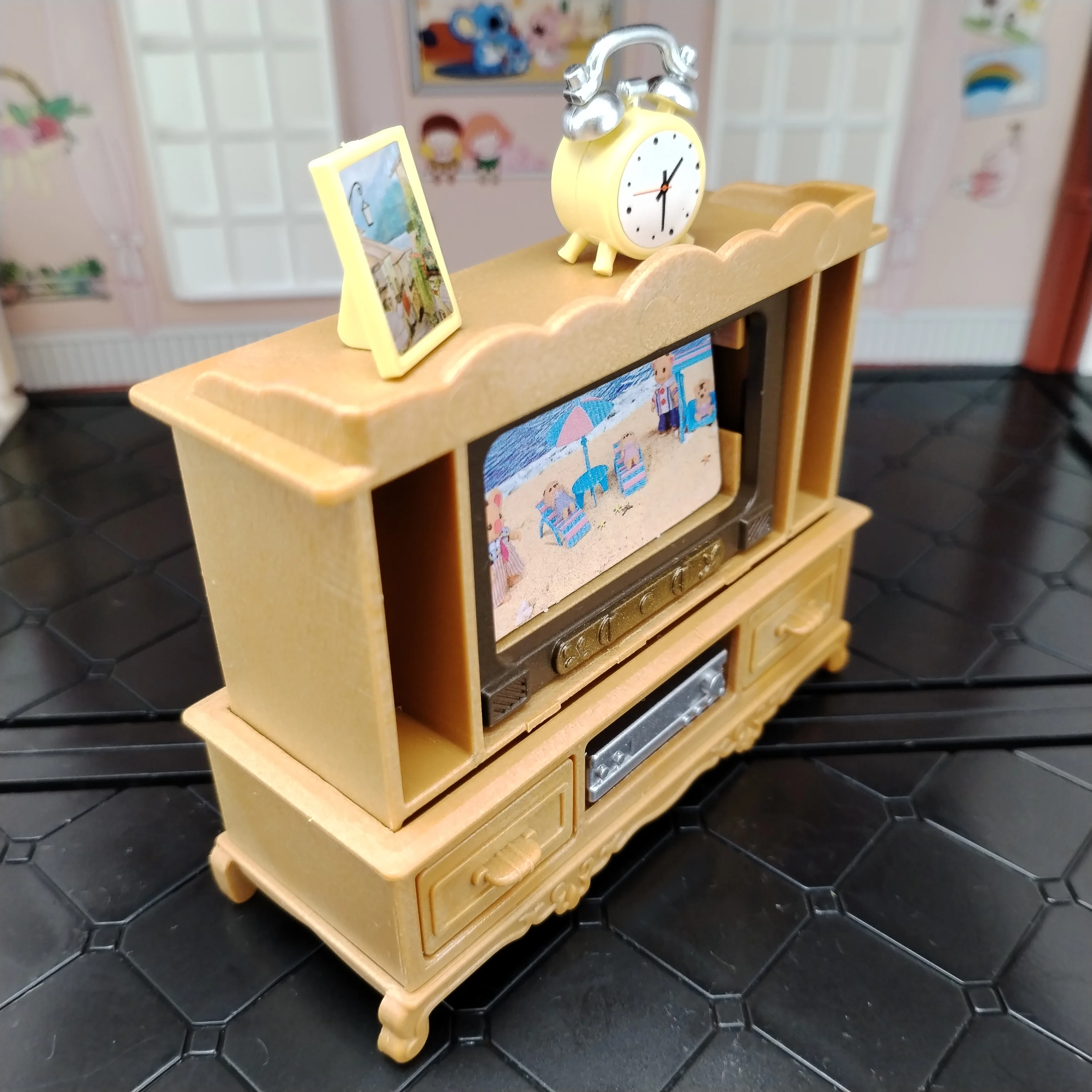 miniature dollhouse furniture accessories living room bedroom supermarket shopping games family interaction doll kids toys