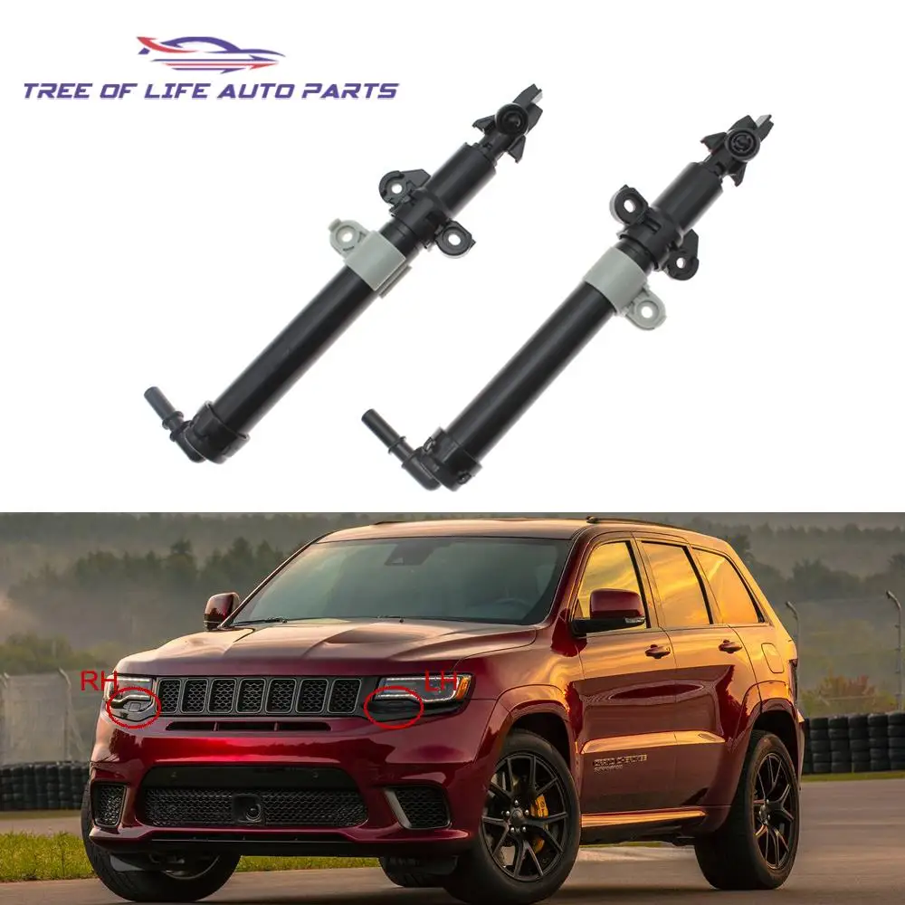 【jeep nkht】 68349873AB 68349872AB Front Headlight Washer Nozzle Headlamp