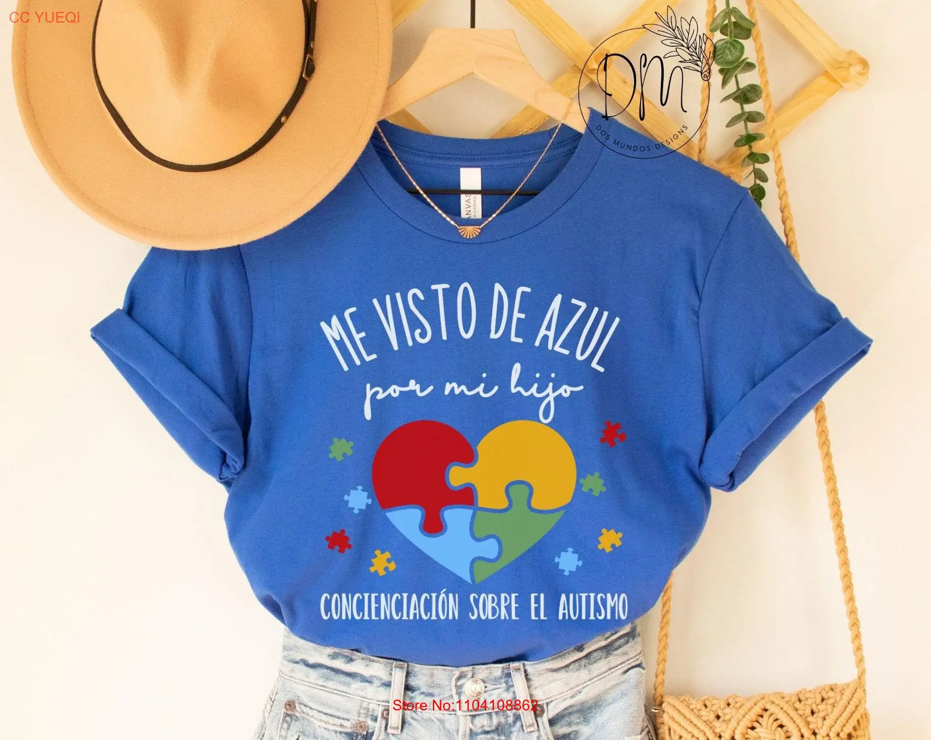 Autismo T Shirt Spanish Autism Awareness SLP Bilingual TherapisT Terapeuta Maestra IEP long or short sleeves