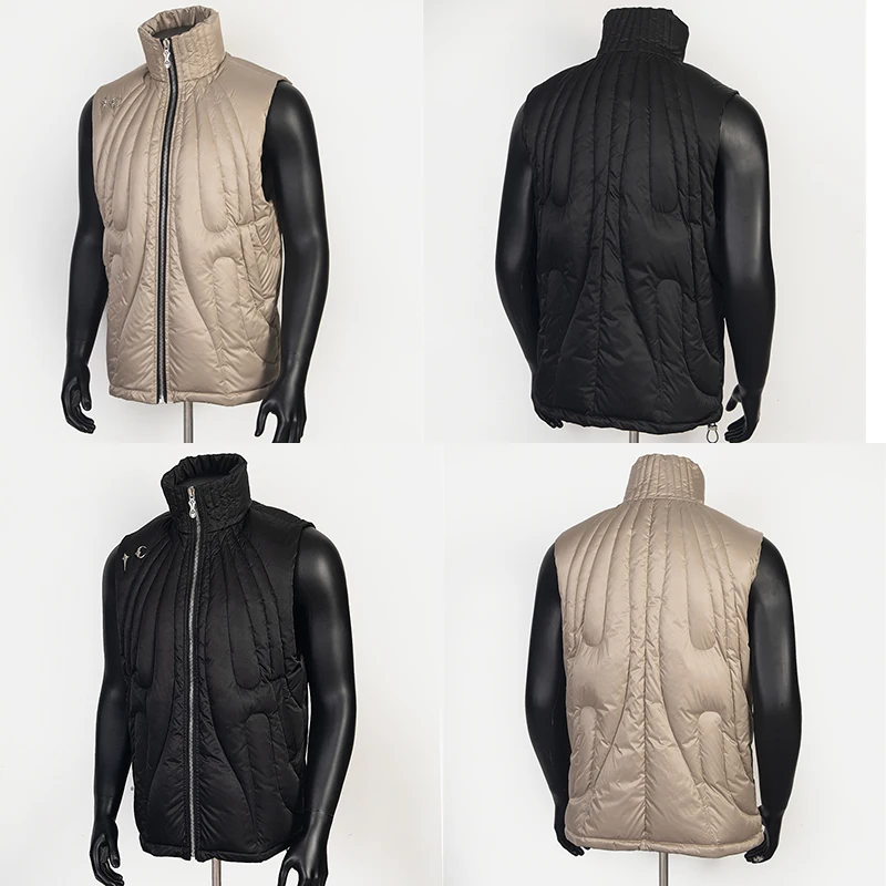 

Thug Club Vest TC Metal LOGO Embellishment Quilted Design Male Female