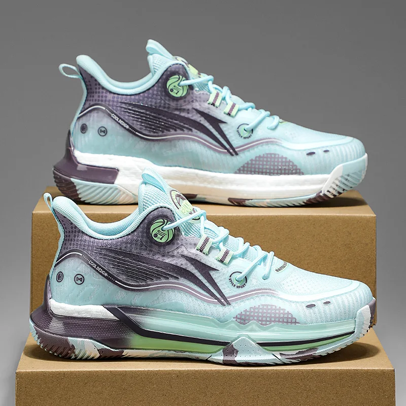 

Men's Basketball Shoes Breathable Cushioning Non-Slip Wearable Runing Shoes Gym Training Athletic Basketball Sneakers for Women