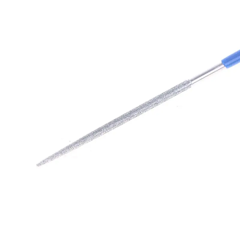 Yellow Blue 2mm Small Round Diamond Needle Files Alloy Files Hand Tools For Grinding Metal Jewelry Jade Stone Wood