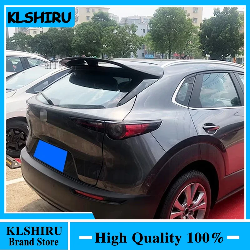 For Real Carbon Fiber Roof Spoiler Wing Mazda CX-30 Car Rear Window Accessories Tail FIN CX30 Body Kit Special 2020 2021 2022