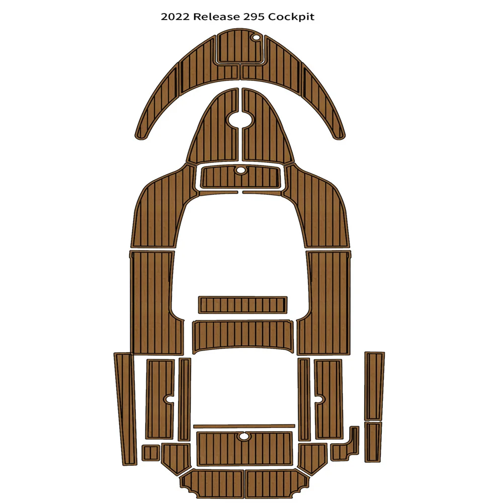 2022 Release 295 Cockpit Pad Boat EVA Foam Teak Deck Flooring Mat Self Adhesive