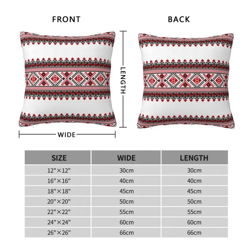 Ukraine Vyshyvanka Embroidery Cushion Cover Bohemian Geometric Soft Modern Throw Pillow for Sofa Home Decor