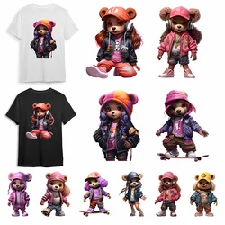 Iron Sticker Patch For Clothing Teddy Dog Girl Cartoon Cute Women And Children T-Shirt Hoodie Patch Jacket DIY Heat Transfer Wat