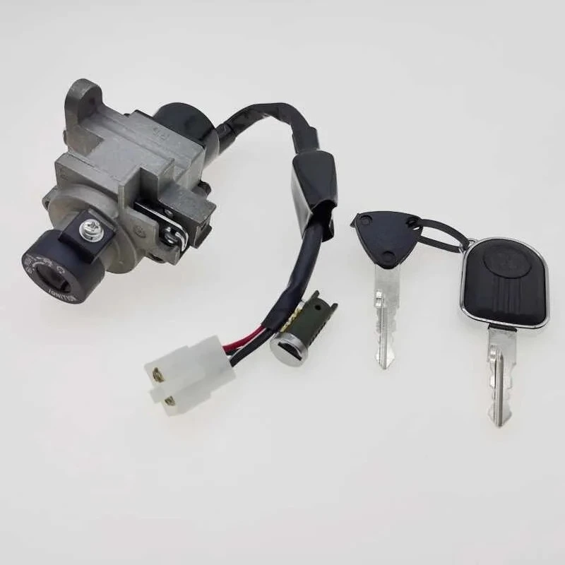 Suitable for  Motorcycle Django QP150T-C/2/3 Electric Lock Assembly Set Lock Cylinder Key