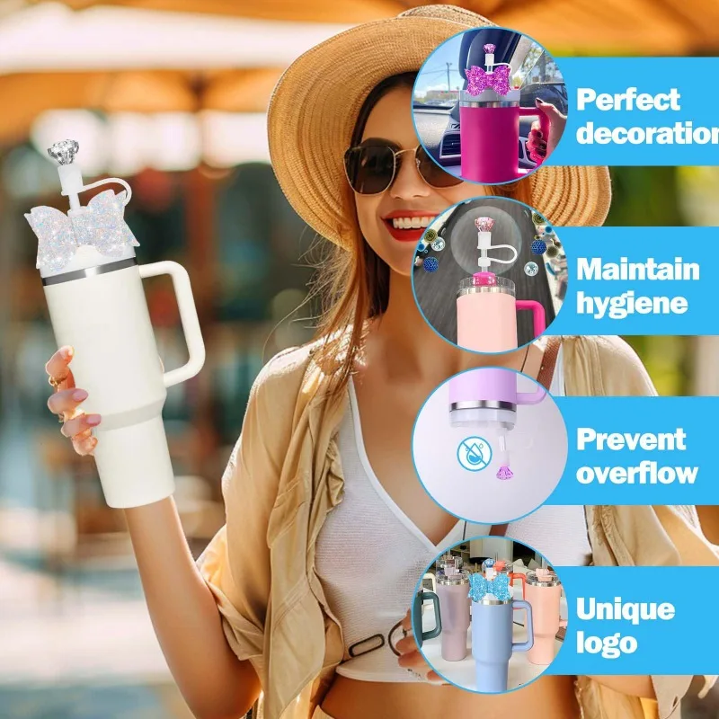 6Pcs Bow Ties Straw…