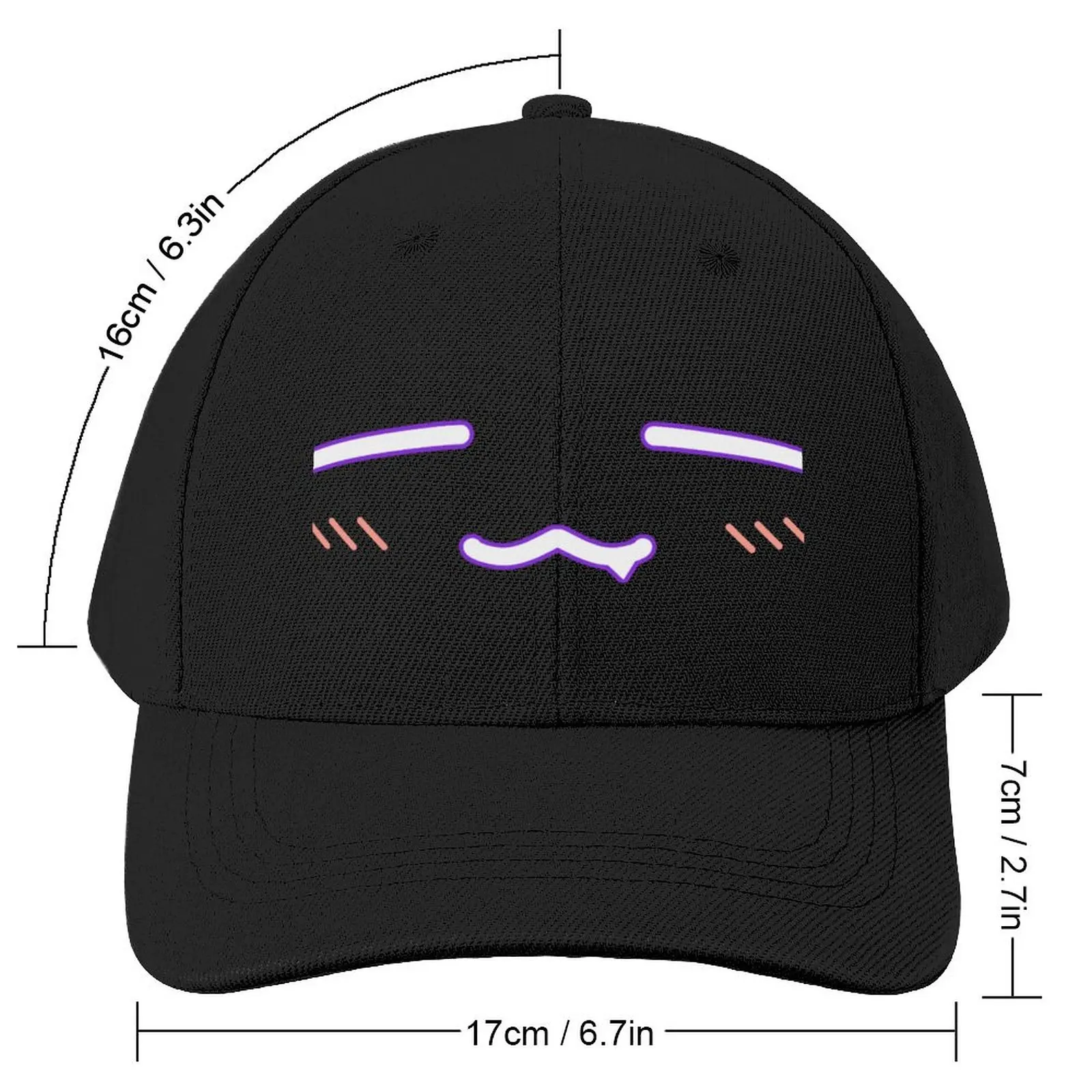 Takodachi Face Baseball Cap funny hat western hats hiking hat fashionable Fluffy Hat Ladies Hat Men's