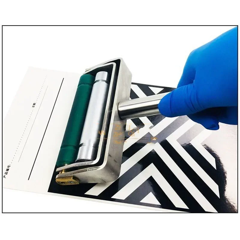 Manual Ink Printing Film Applicator Ink Proofer Manual Color Wheel Metal Anilox Roller Rubber Roller Ink Sampler Tools NEWHot Sa