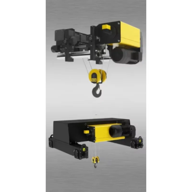 Multifunctional Electric Wire Rope Hoist Durable Metal Body Powerful Motor Heavy Load Lifting Tool for Industrial Site Operation