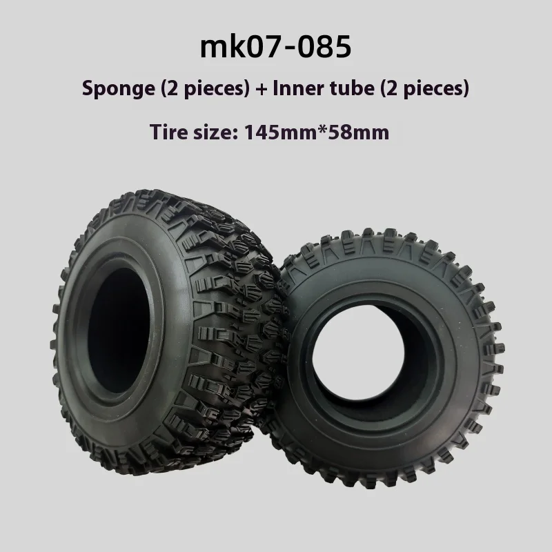 Rlaarlo Mk07 ملحقات سيارة التسلق 2.6 بوصة إطارات محاكاة مادة سبائك الألومنيوم 17 موصل أجزاء معالجة باستخدام الحاسب الآلي #5