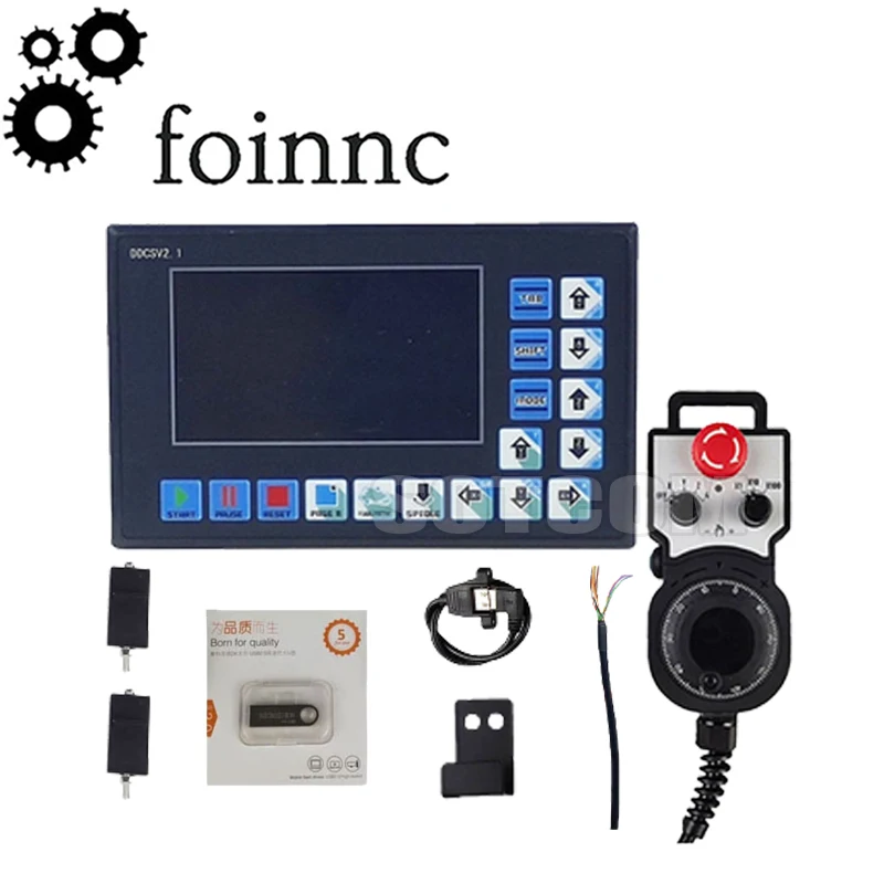 New Ddcsv2.1cnc Offline Controller 3-axis 4-axis Motion Control System With Emergency Stop Electronic Handwheel Mpg