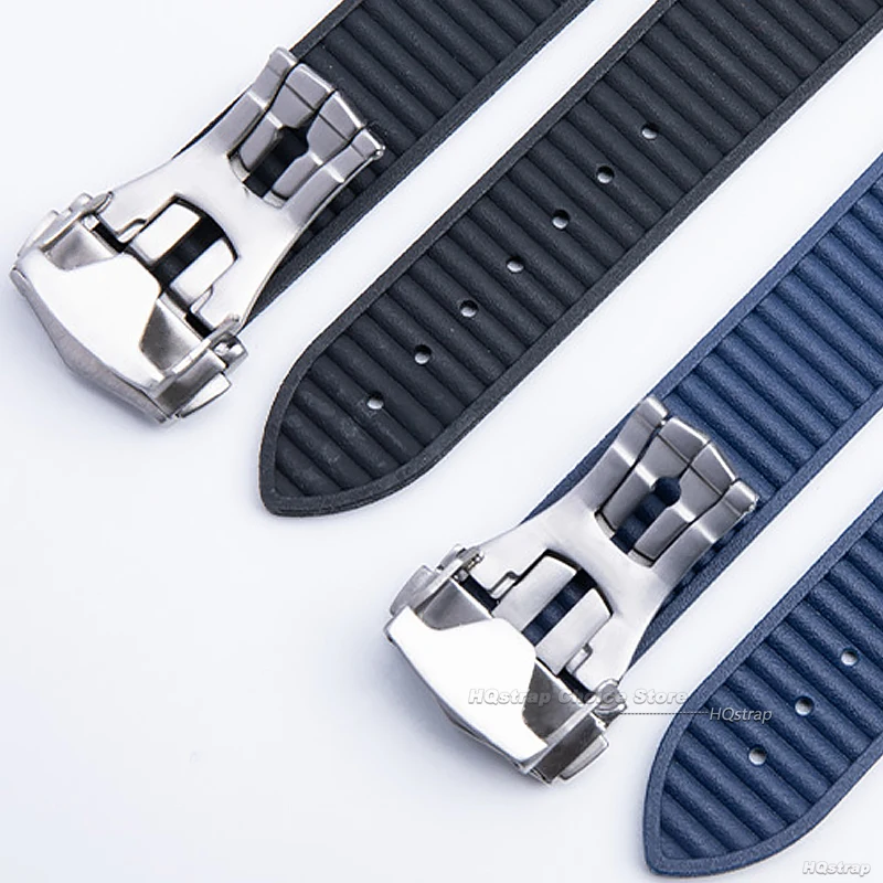 Metal Folding Buckles for Omega 16mm 18mm 20mm Stainless Steel Buckle Leather Rubber Watchband Clasp Polished Deployment Clasps image 4