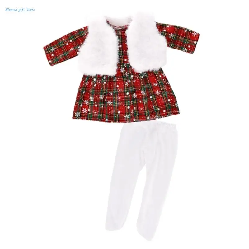 

Christmas Costume for 16 18 Inch Dolls Fashion Accessory for Holiday Fun