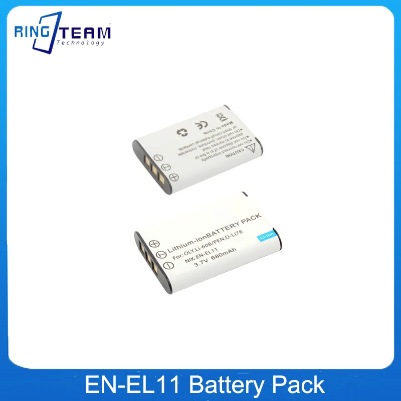 EN-EL11 Battery Pack for NP-BY1 LI-60B D-Li78 Nikon Coolpix S550 S560 Sony Cam Mini HDR-AZ1VR AZ1 AZ1V AZ1VR