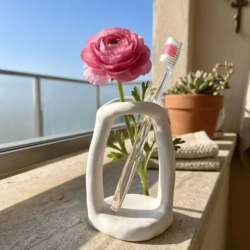 3D Printing Makeup Pen Storage Rack Creative Candle Holder Nordic Simple Decoration Cute Ins Style Hand Pinch Wax Display Rack