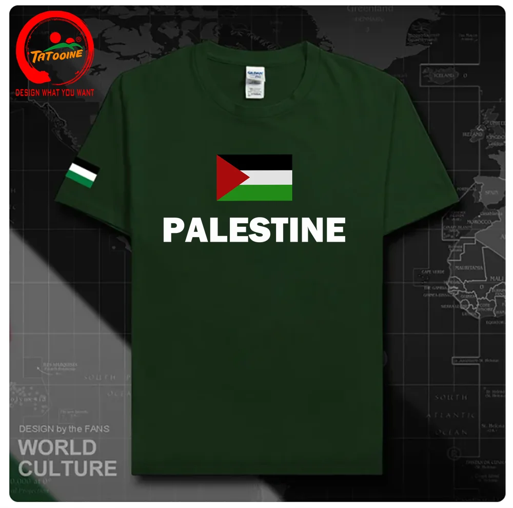 State of Palestine Palestinian T Shirt Men Fashion 2024 Jersey Nation Team 100% Cotton T-shirt Country Sporting Gyms PS PSE Tees